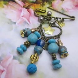گیره لباس اسکاتلندی فیروزه