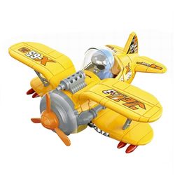 اسباب بازی مدل هواپیما ملخی آدمک دار کلاسیک طرح باطری خور کد 35-286