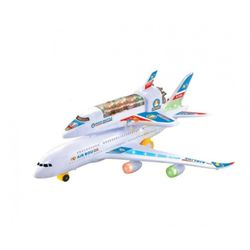 اسباب بازی مدل هواپیما 2 قلو طرح موزیکال چراغدار متحرک کد LX351