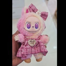 عروسک لبوبو وارداتی درجه یک صورتی