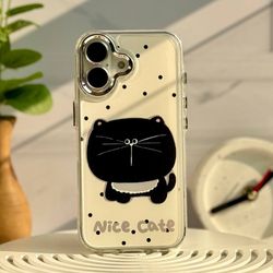 قاب گوشی ایفون Nice Black Cat گربه سیاه بلک نایس