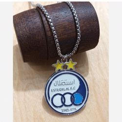 گردنبند استقلال استیل بهمراه زنجیر ویتالی60 سانت