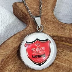 گردنبند پرسپولیس استیل با زنجیر
