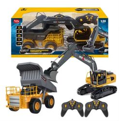اسباب بازی کنترلی مدل بیل مکانیکی و دامتراک طرح شارژی کد 13556 برند HUNNA TOYS