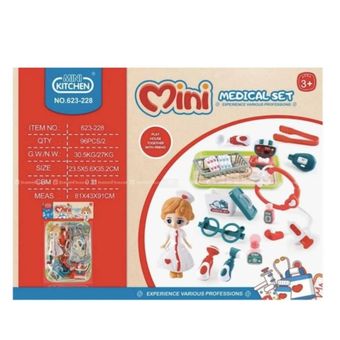 اسباب بازی مدل ست لوازم پزشکی همراه عروسک کد 623-228