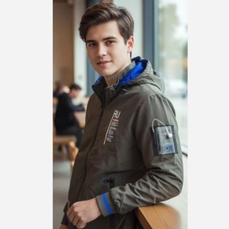 کاپشن شیک بهاره  دورو شیک هندزفری دار