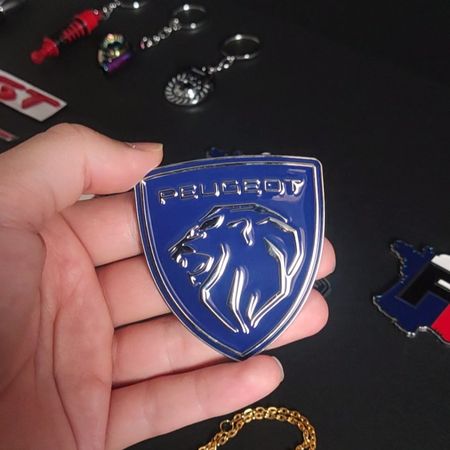 آرم فلزی رنگ آبی