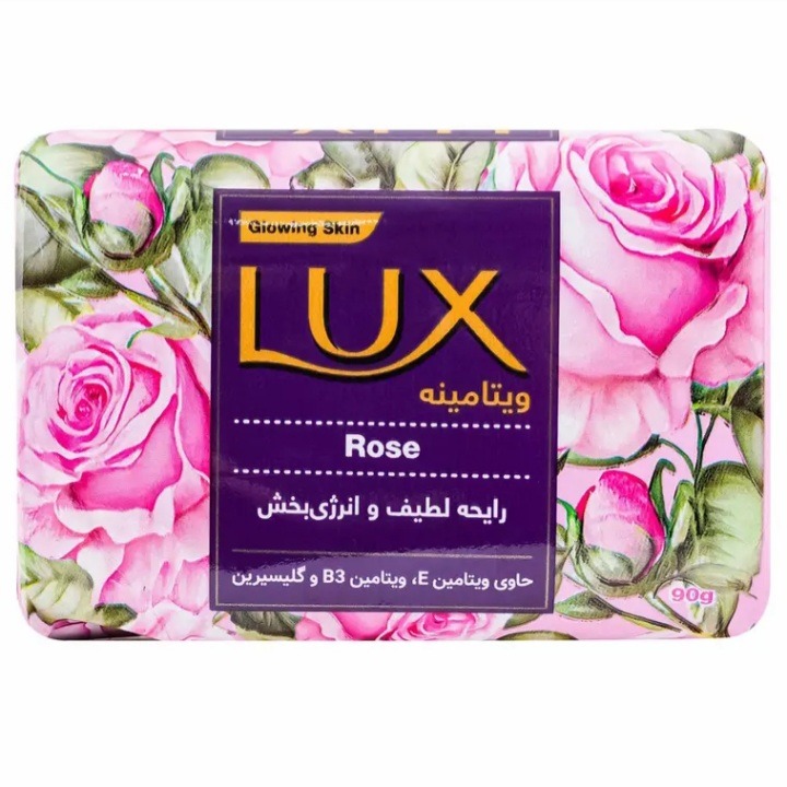 صابون لوکس ویتامینه مدل Rose با رایحه گل رز 90 گرم