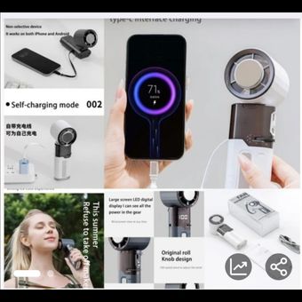 پنکه دستی فن خنک کننده مدل mf-120قابلیت شارژشدن