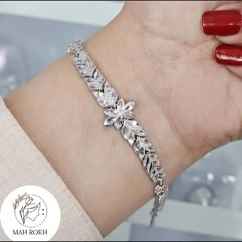 دستبند نقره تراش زنانه بدون نگین 7.2 گرمی نقره اصل 925