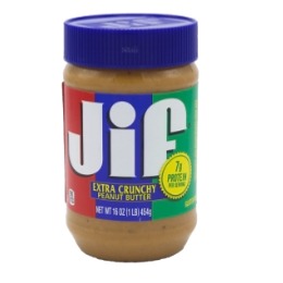 کره بادام زمینی آبی جیف- Jif Extra Crunchy