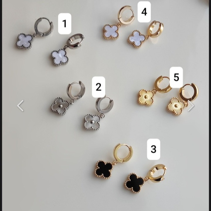 گوشواره استیل طرح گلبرک
