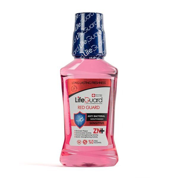 دهانشویه بزرگسال حساس (Red Guard) برند لایف گارد