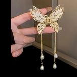 کلیپس پروانهای فلزی مجلسی با نگینهای کریستالی