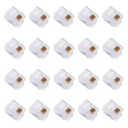 سوکت تلفن مدل TTS-RJ12-6P4C بسته 20 عددی 