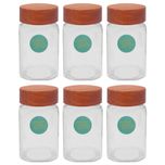 ست جا ادویه ای میس گلس مدل M4 در چوبی بسته 6 عددی