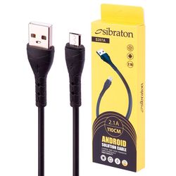 کابل میکرو یو اس بی Sibraton S207A 2.1A 1.1m