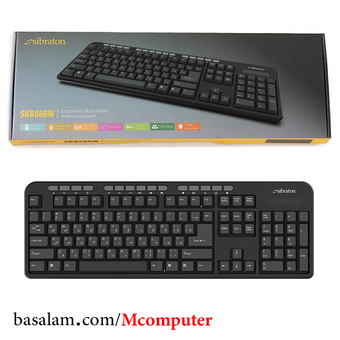 صفحه کلید بی سیم سیبراتون Sibraton SKB566W