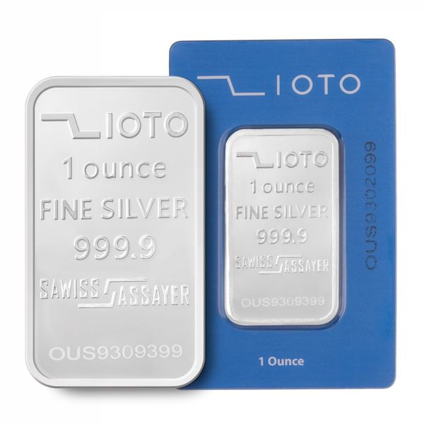 شمش نقره 1 اونسی زیوتو