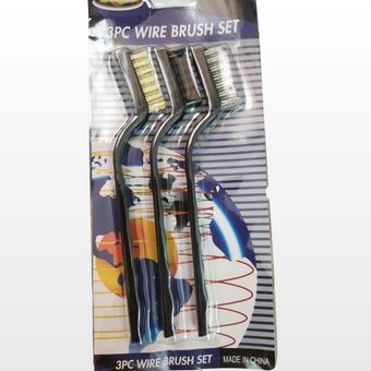 ست مسواک سیمی 3 عددی تمیزکاری برد و قطعات الکترونیکی (3PC Wire Brush Set)