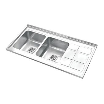 سینک ظرفشویی استیل روکار نگین الماس  مدل SA112