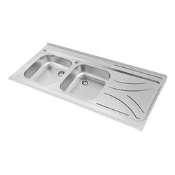 سینک ظرفشویی استیل روکار نگین الماس  مدل SA25