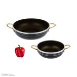 سرویس پخت و پز 14 پارچه هلنا طرح چدن مدل لانه زنبوری