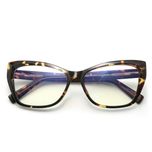 فریم عینک طبی گربه ای زنانه مدل O2002C6 مناسب برای صورت گرد و بیضی