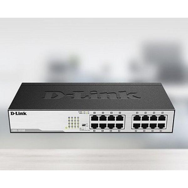 سوییچ 16 پورت گیگابیتی، غیر مدیریتی و دسکتاپ دی-لینک مدل DGS-1016D