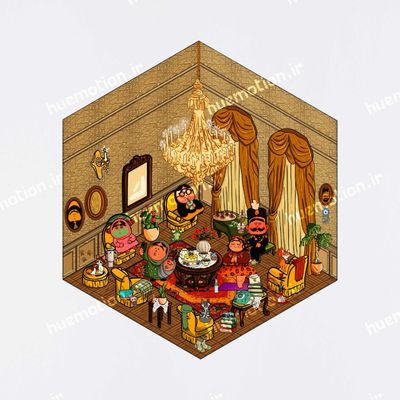 استیکر سه بعدی - سلطان لند (اندرونی)