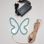 چراغ تزیینی مدل تابلو نئون طرح پروانه