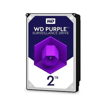 هارد دیسک اینترنال وسترن دیجیتال با رابط SATA 3.0 مدل WD 2TB Purple 64MB SATA 6Gb/s ظرفیت 2 ترابایت