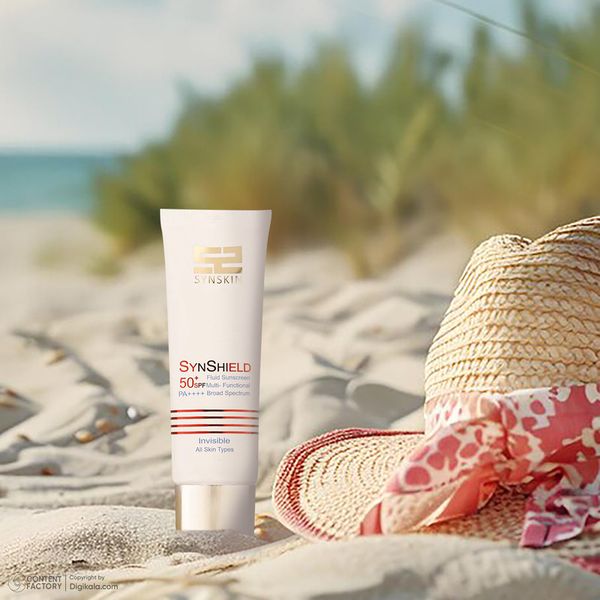 فلوئید ضدآفتاب بی‌رنگ ساین اسکین SPF50 سری Invisible مناسب انواع پوست، حجم 50 میلی‌لیتر