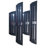 برچسب پارکابی خودرو امیران اسپرت طرح چرم کد 2025077 مناسب برای MG360 مجموعه 4 عددی