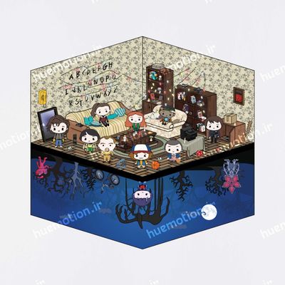 استیکر سه بعدی - Stranger Things