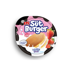 سوت برگر توت فرنگی sut burger - بسته 10 عددی