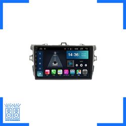 مانیتور اندروید کرولا 2008 برند شیائومی 4+64 اپل کارپلی همراه با قاب