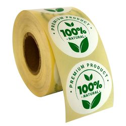 برچسب طرح محصول ارگانیک 100% کد OR06 بسته 100 عددی