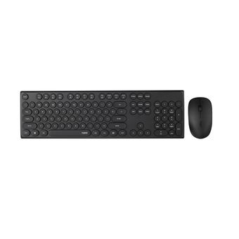 کیبورد و موس بی سیم رپو مدل X260، سوییچ ممبران، Full-Size