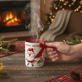 ماگ طرح کریسمس مدل Santa کد 140