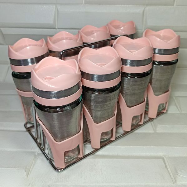 ست جا ادویه 9 پارچه کاپریس مدل فلورا کد GSP8