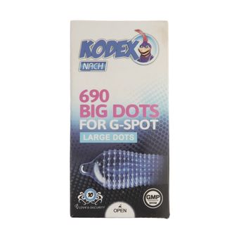 کاندوم ناچ کدکس مدل BIG DOTS بسته 10 عددی*735