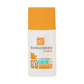 فلوئید ضدآفتاب بی‌رنگ مای SPF50 مدل Hyaluronic Acid مناسب انواع پوست، حجم 50 میلی‌لیتر