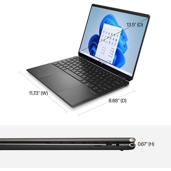 لپ تاپ 16 اینچی اچ‌ پی مدل Spectre x360 2-in-1 16t-F2013dx-i7 13700H 16GB 512SSD W