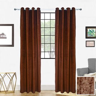 پرده باربد مدل شانل سایز 275 × 140 سانتی متر مجموعه 2عددی