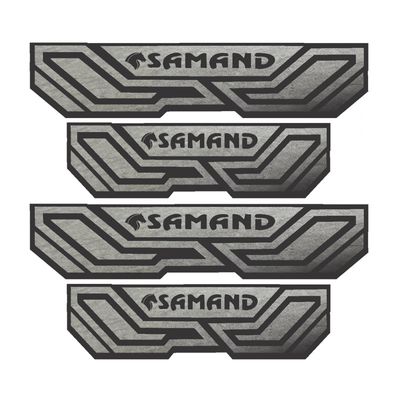 برچسب پارکابی خودرو شیپرس طرح پارکابی چرم کد SP002 مناسب برای سمند بسته 4 عددی