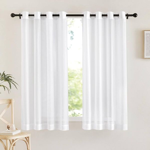 پرده تیکو دکو مدل حریر کلاسیک سایز 200x140 سانتیمتر مجموعه دو عددی*377