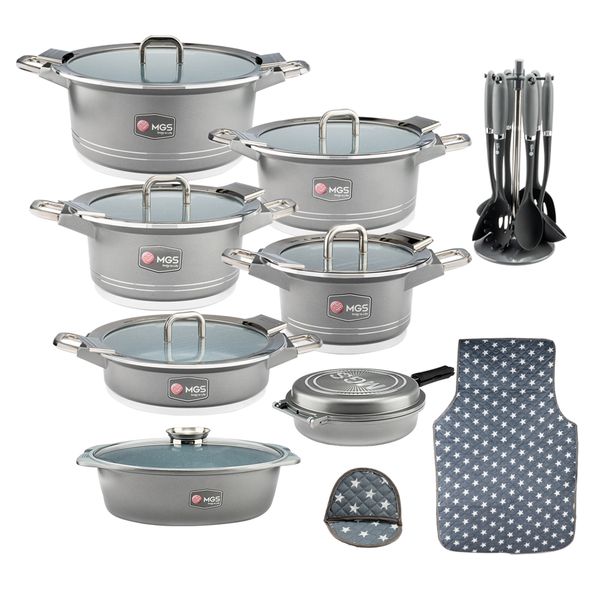 سرویس قابلمه و تابه گرانیت 25 پارچه ام جی اس مدل B کد GB2514