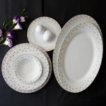 سرویس غذاخوری 28 پارچه چینی زرین ایران مدل ایتالیا اف کامومیلا درجه عالی