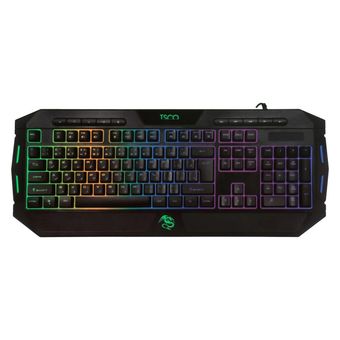 کیبورد گیمینگ تسکو مدل TK 8124، سوییچ ممبران، Full-Size، نورپردازی RGB LED